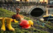 Cucciolo di cerbiatto recuperato sul bordo del canale di Turbigo