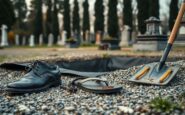 Disservizi nei servizi cimiteriali a Nerviano: operatore in ciabatte durante un funerale