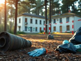 Giornata del Verde Pulito a Garbagnate: ordigno trovato nella pineta dell'ex sanatorio