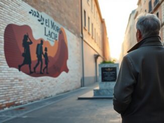 In via Ludovico il Moro un murale in memoria dei partigiani della 113ª Brigata Garibaldi SAP