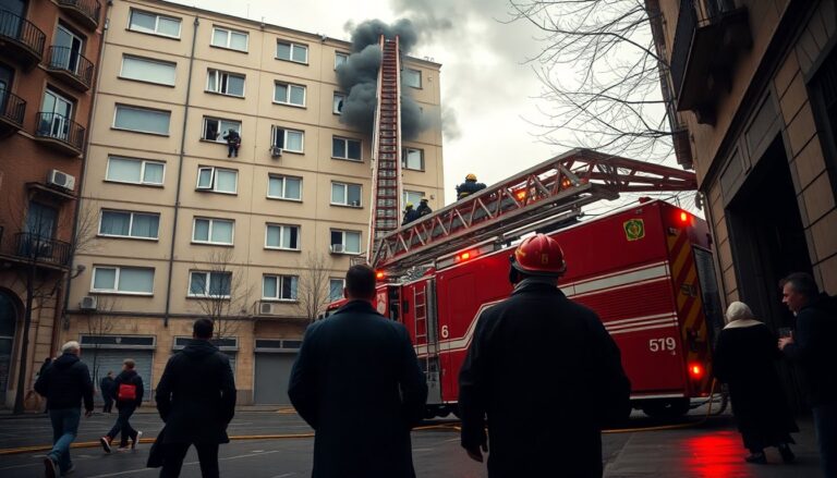 Incendio in palazzo a Motta Visconti: intervento dei vigili del fuoco e verifiche sugli appartamenti
