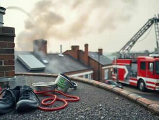 Incendio in via Molinara a Turbigo: evacuazione sul tetto e intervento dei vigili del fuoco