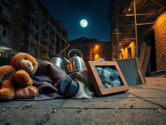 Palazzina inagibile a Legnano, ponteggi montati e recupero degli effetti personali