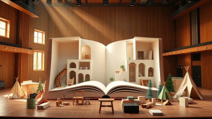 Spettacolo interattivo per bambini: il libro che diventa scena