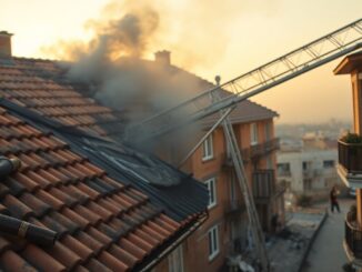 Tetto in fiamme a Legnano: quattro appartamenti dichiarati inagibili