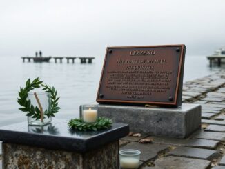 Commemorazione a Lezzeno dei partigiani Restelli e Pozzi