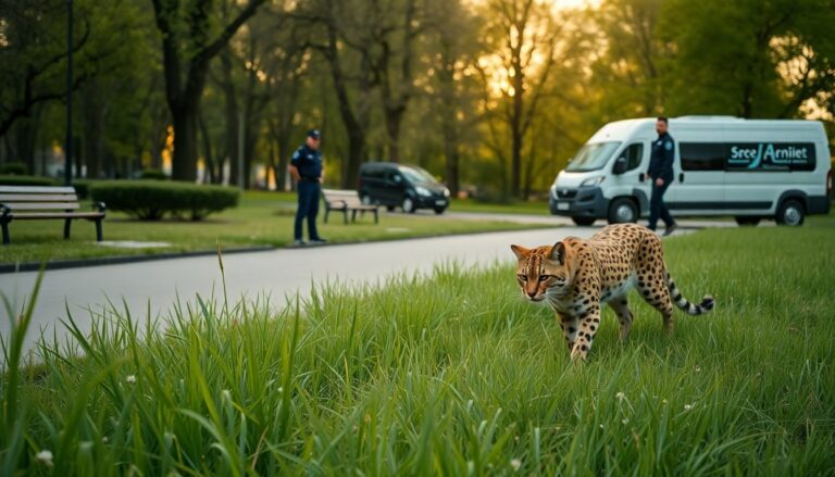 Felino esotico in città: servalo recuperato a Garbagnate Milanese