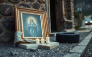 Incidente a Cuggiono: auto centra cappella votiva, salvato il dipinto della Madonna di Pompei