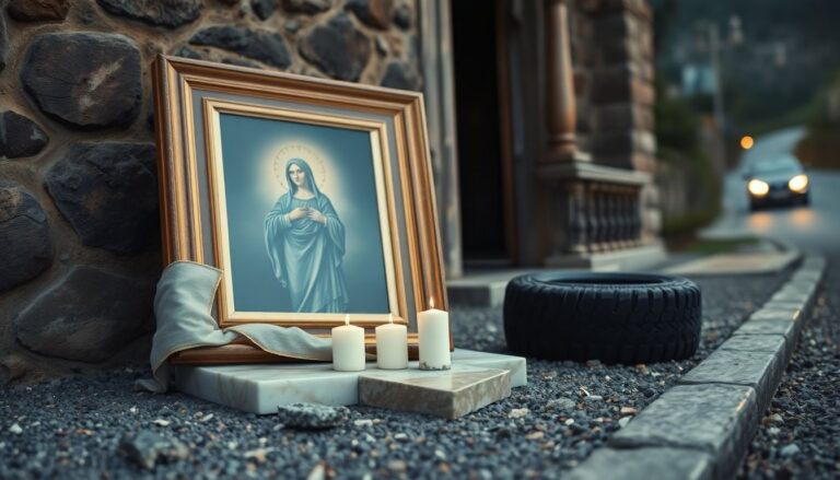 Incidente a Cuggiono: auto centra cappella votiva, salvato il dipinto della Madonna di Pompei