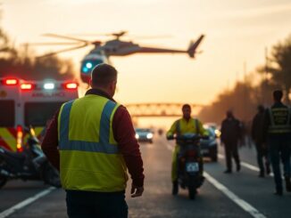 Incidente grave sulla vecchia Vigevanese a Trezzano: intervento dell'elisoccorso