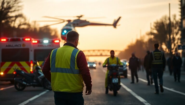 Incidente grave sulla vecchia Vigevanese a Trezzano: intervento dell'elisoccorso