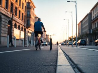 Interventi per la sicurezza stradale in via Grassina: pista ciclabile e nuovi pali