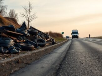 Responsabile individuato per l'abbandono illecito di rifiuti sulla SP105